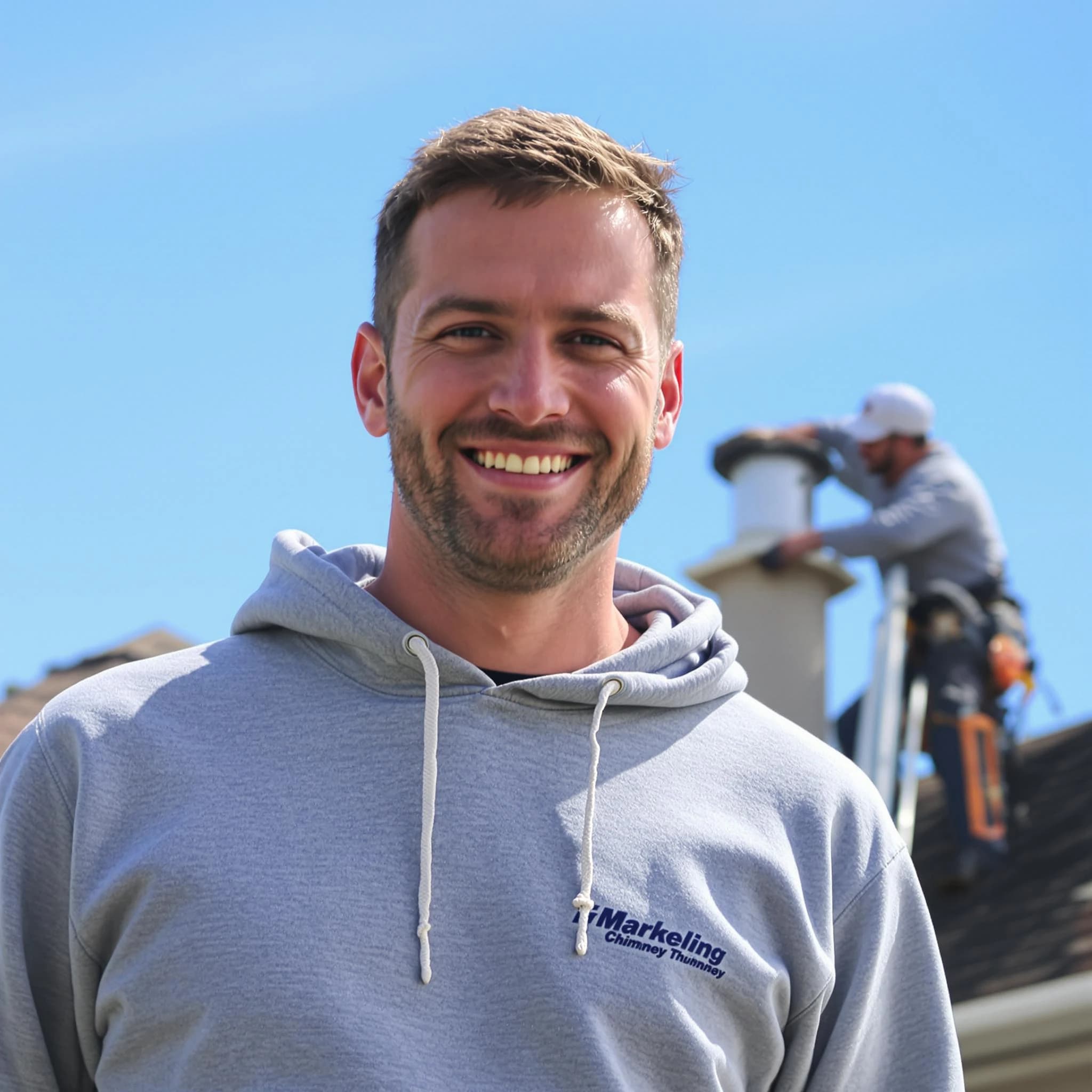 The Evans Chimney Sweep team.