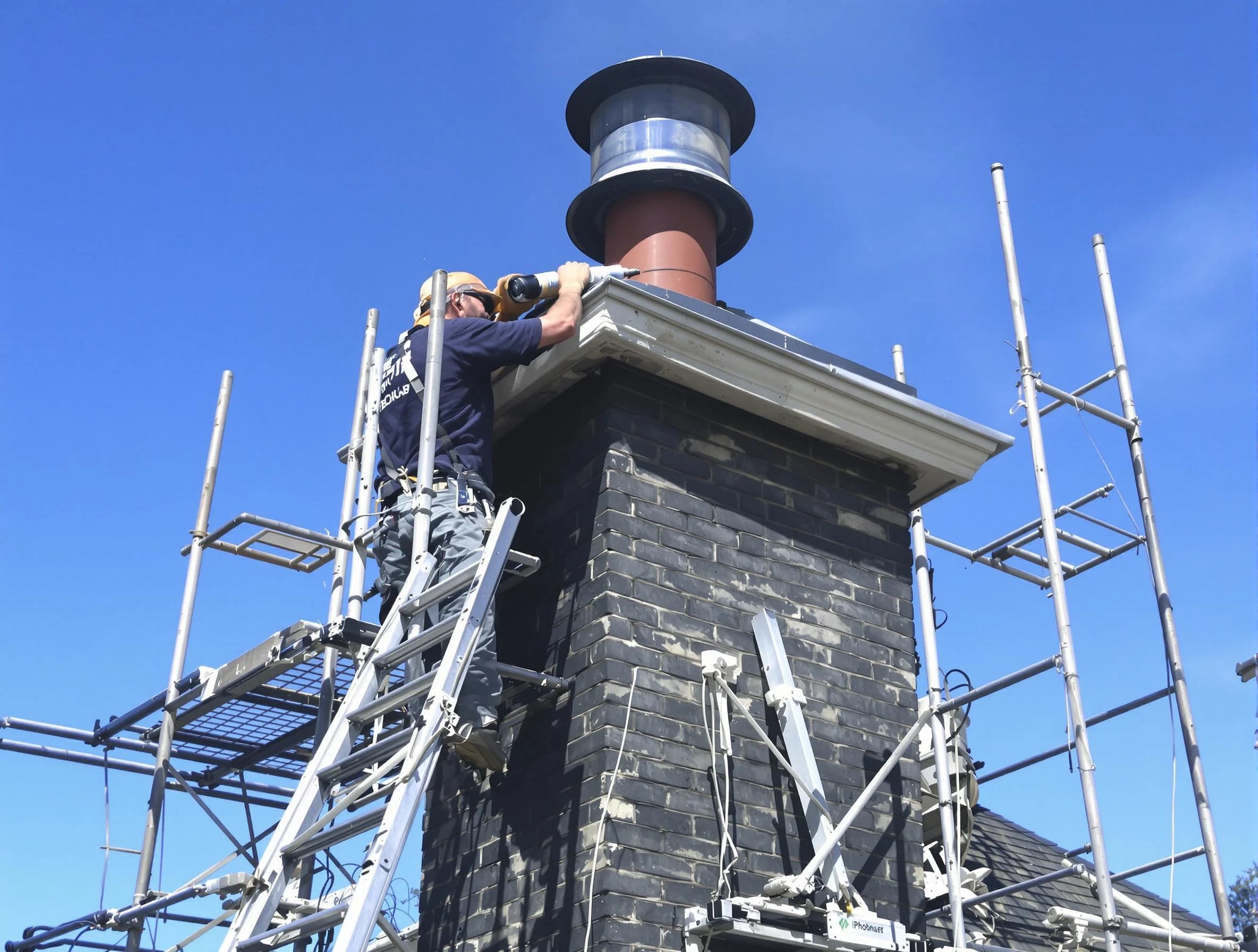 Sturdy chimney crown finished by Evans Chimney Sweep in Evans, CO
