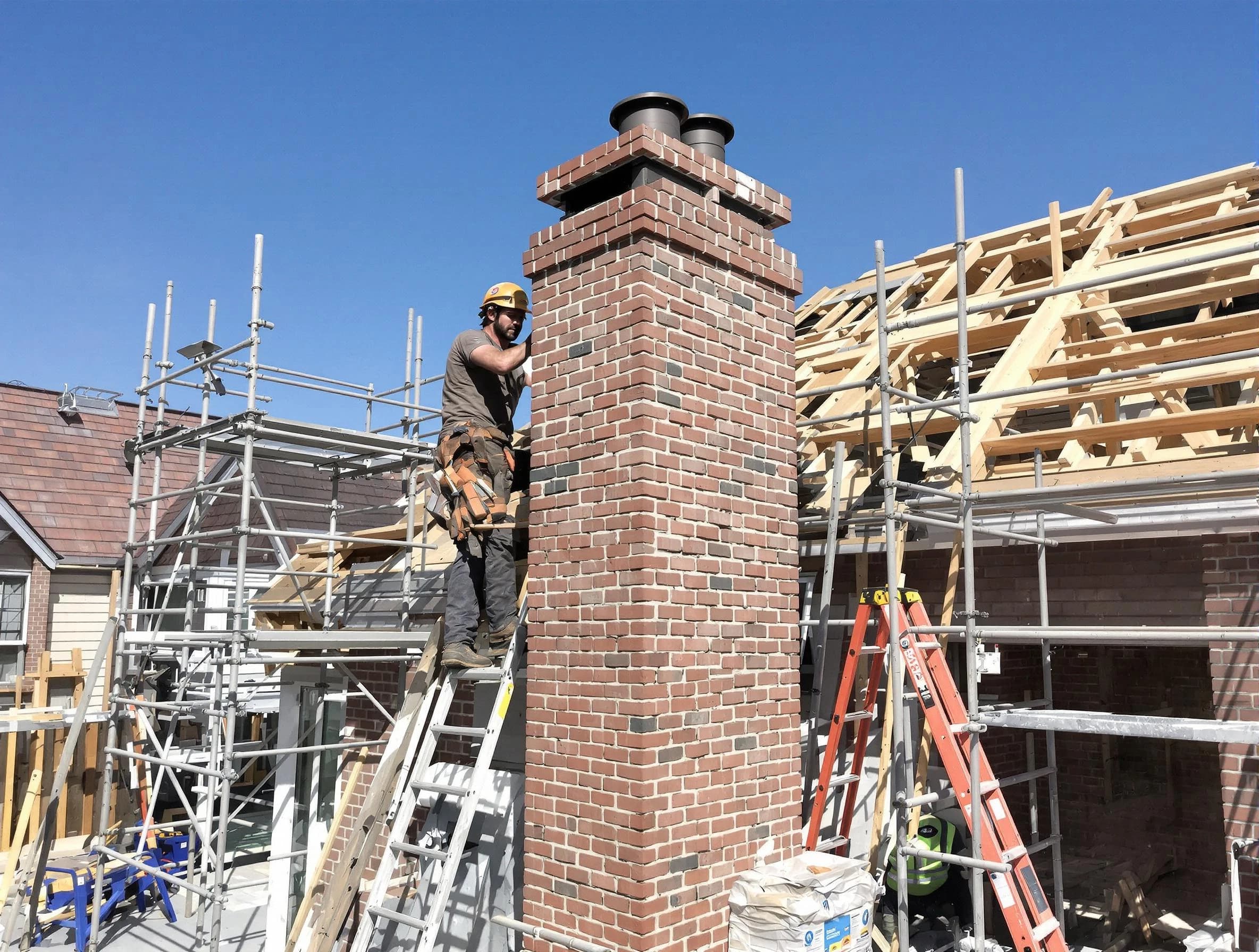 New chimney installation completed by Evans Chimney Sweep in Evans, CO