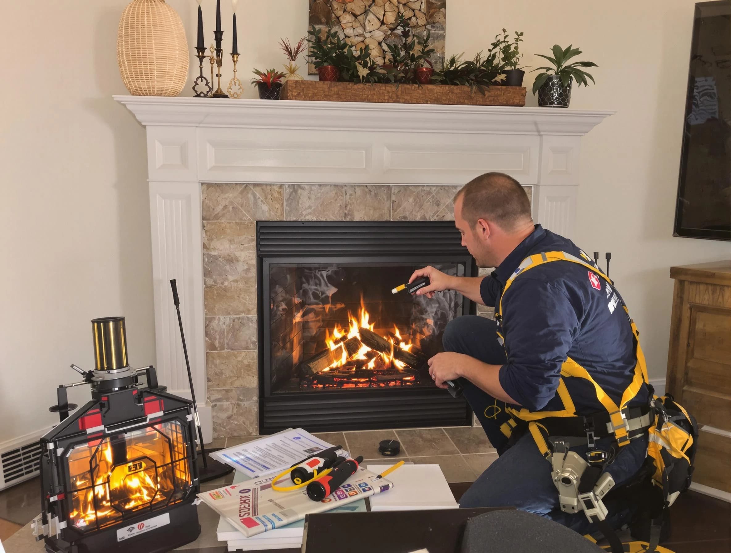 Safety-focused fireplace inspection by Evans Chimney Sweep in Evans, CO