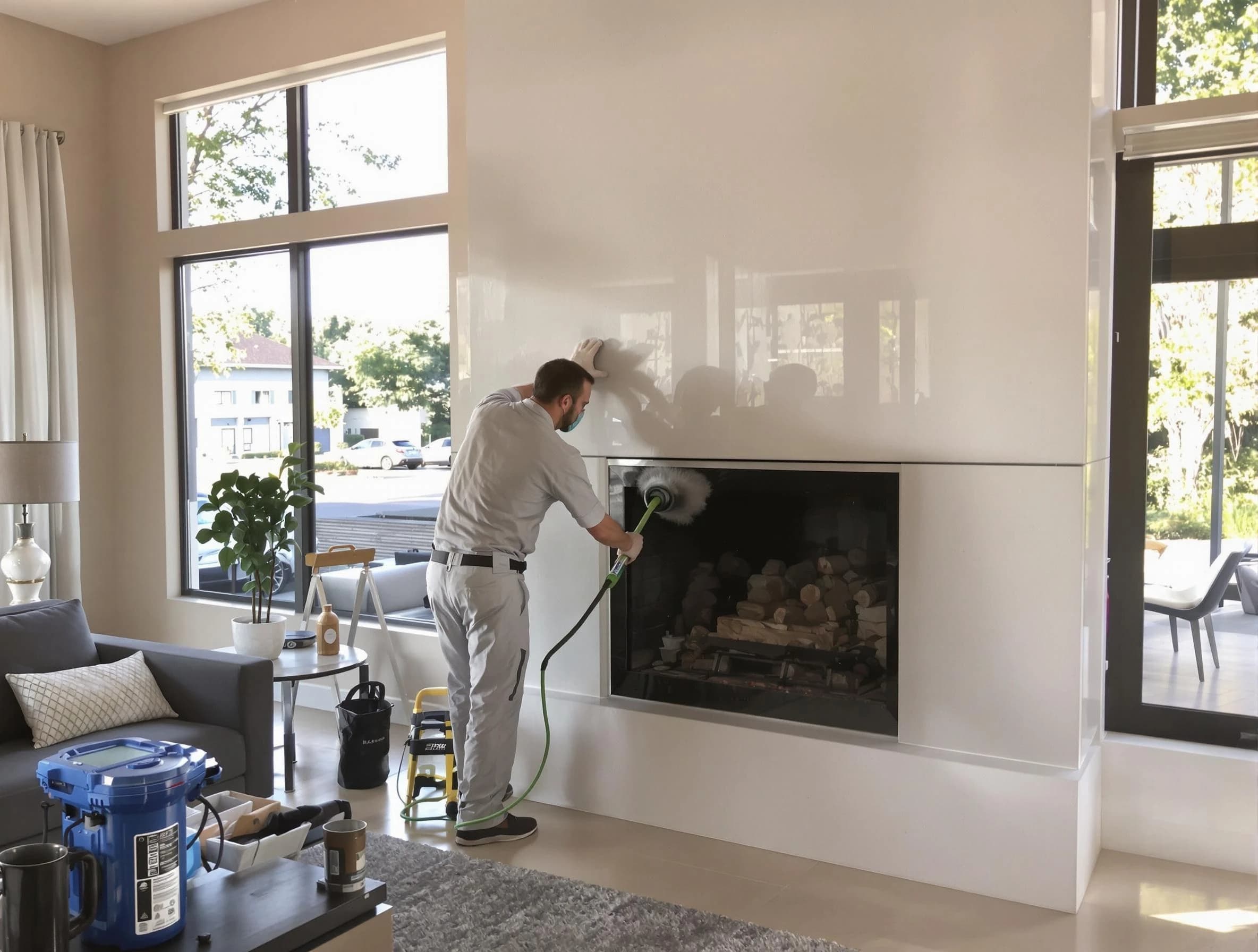 Evans Chimney Sweep performing thorough soot removal in Evans, CO