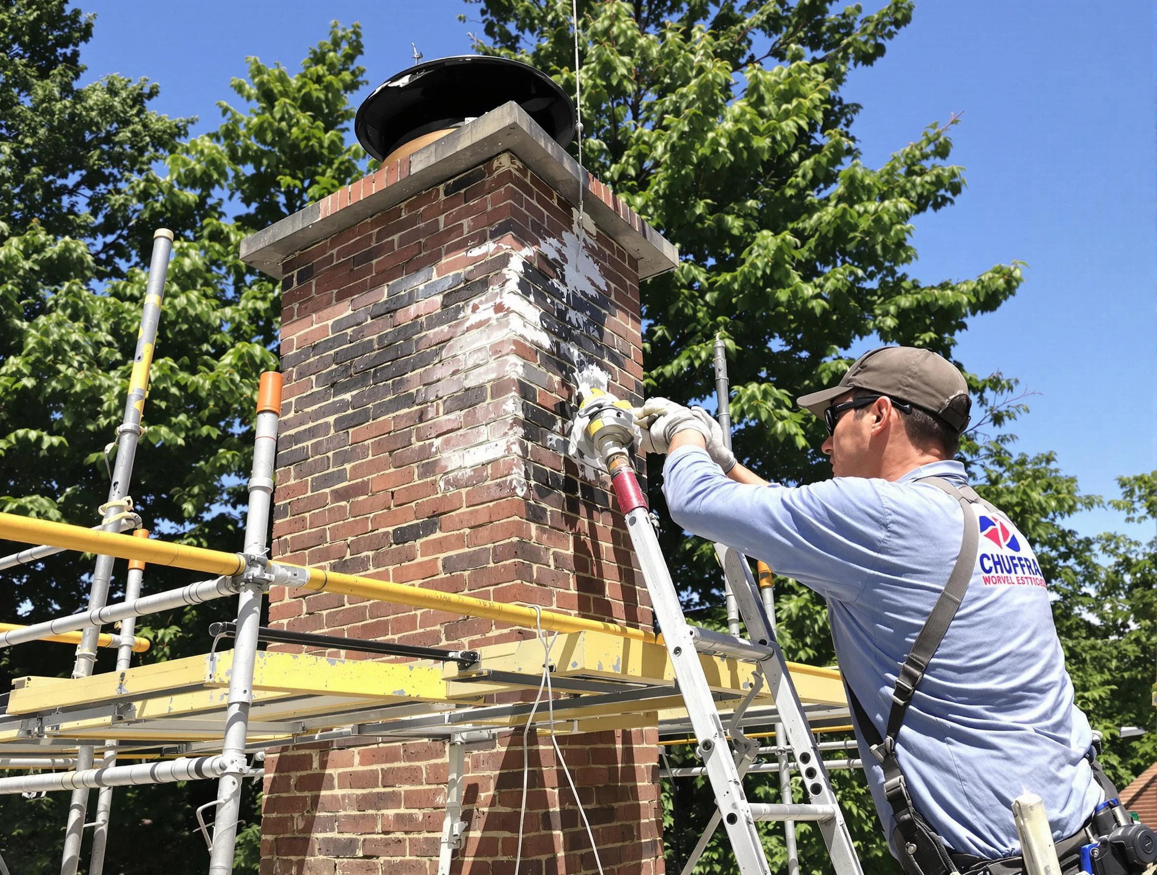 Structural chimney repair by Evans Chimney Sweep in Evans, CO